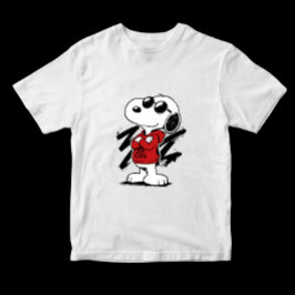 スヌーピー ジョー クール おしゃれ 手描き カートゥーン Tシャツ