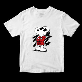 スヌーピー ジョー クール おしゃれ 手描き カートゥーン Tシャツ