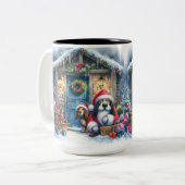 スヌープをする ツートーンマグカップ (正面左)