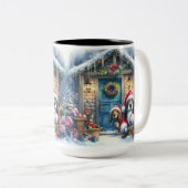 スヌープをする ツートーンマグカップ (正面右)