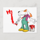 スヌープ犬はがき ポストカード (正面)