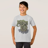 スネぶら下がったーク Tシャツ (正面フル)