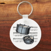 スネアドラムミュージカル05 B キーホルダー (正面)