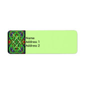 スネカラフルークケルト結び目模様 ラベル (正面)