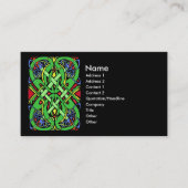 スネカラフルークケルト結び目模様 名刺 (正面)