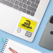 スネックライトガッドデン国旗のパロディミームx6 シール (ノートパソコンとiPhone)