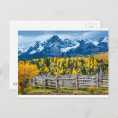 スネフェルズマウンテンコラールインザ秋コロラド ポストカード (正面/裏面)