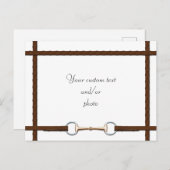 スネフビット&レースの手綱カスタムの馬写真 ポストカード (正面/裏面)