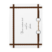 スネフビット&レースの手綱カスタムの馬写真 マグネット (縦)