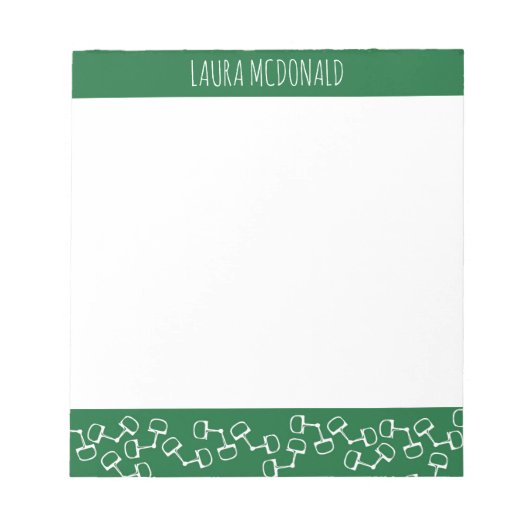 スネフモダンビット馬メモ帳 – Hunter ノートパッド (正面)