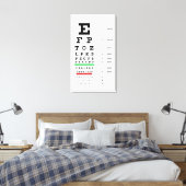 スネレン図視床学 キャンバスプリント (インサイチュ (寝室))