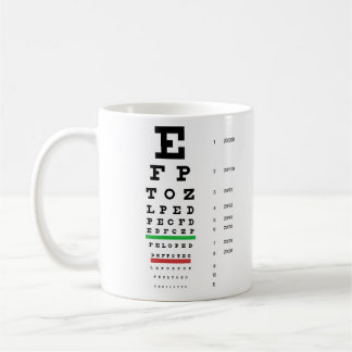 スネレン眼球図マグカップ コーヒーマグカップ