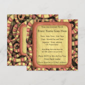 スネーキースパイラル 招待状 (正面/裏面)