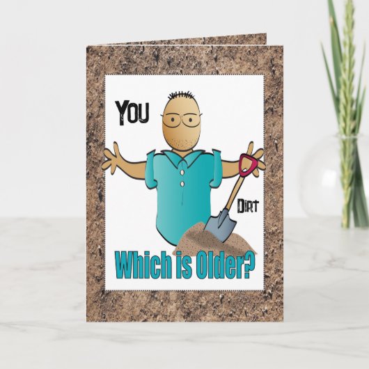 スネークおもしろいユーモア男性の民族漫画誕生日 カード (正面)