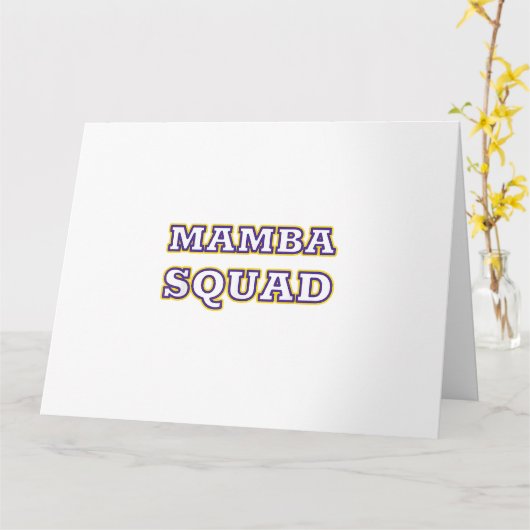 スネークおもしろい恋人のためのマンバ分隊の服 カード (黄色い花)