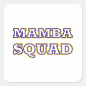 スネークおもしろい恋人のためのマンバ分隊の服 スクエアシール (正面)