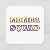 スネークおもしろい恋人のためのマンバ分隊の服 スクエア名刺 (正面)