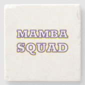 スネークおもしろい恋人のためのマンバ分隊の服 ストーンコースター (正面)