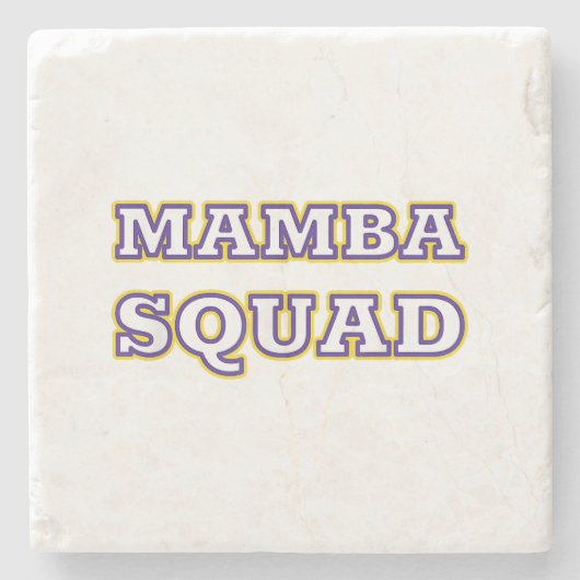 スネークおもしろい恋人のためのマンバ分隊の服 ストーンコースター (正面)