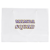 スネークおもしろい恋人のためのマンバ分隊の服 ラージペーパーバッグ (裏面)