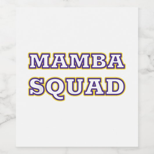 スネークおもしろい恋人のためのマンバ分隊の服 ワインラベル (シングルラベル)