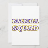 スネークおもしろい恋人のためのマンバ分隊の服 招待状 (裏面)