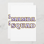 スネークおもしろい恋人のためのマンバ分隊の服 招待状 (正面/裏面)