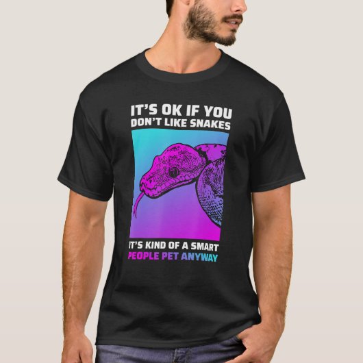 スネークおもしろい恋人Python Boa Cornsnake Tシャツ (正面)