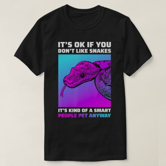 スネークおもしろい恋人Python Boa Cornsnake Tシャツ (デザイン正面)