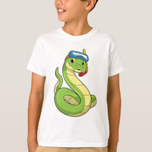 スネークとしてダイバーワーストシュノーケル Tシャツ