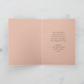 スネークとポインセチアのクリスマスカード カード (内部)