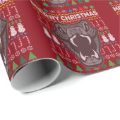 スネークの醜いクリスマスセーター野生生物シリーズ ラッピングペーパー (ロールコーナー)