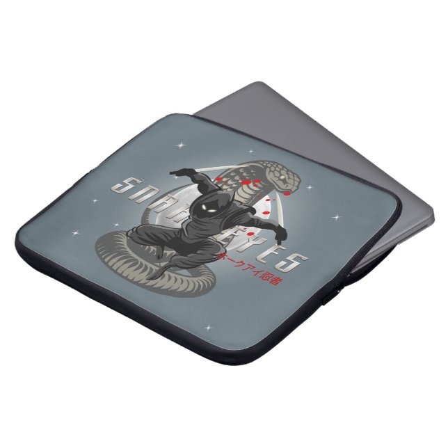 スネークアイズ忍者 | 15インチ ラップトップスリーブ (正面上部)