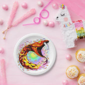 スネークアタックサイケデリックスリアル芸術 ペーパープレート (パーティー)