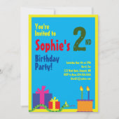 スネークアニマルキッズバースデーパーティ招待状 招待状 (正面)