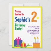 スネークアニマルキッズバースデーパーティ招待状 招待状 (正面)