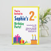 スネークアニマルキッズバースデーパーティ招待状 招待状 (スタンド正面)