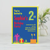 スネークアニマルキッズバースデーパーティ招待状 招待状 (スタンド正面)