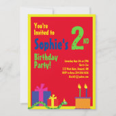 スネークアニマルキッズバースデーパーティ招待状 招待状 (正面)