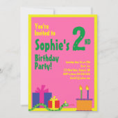 スネークアニマルキッズバースデーパーティ招待状 招待状 (正面)