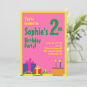 スネークアニマルキッズバースデーパーティ招待状 招待状 (スタンド正面)