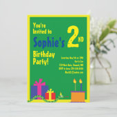 スネークアニマルキッズバースデーパーティ招待状 招待状 (スタンド正面)