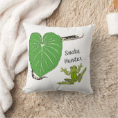 スネークアンドカエル装飾用クッション クッション (ブランケット)