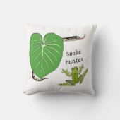 スネークアンドカエル装飾用クッション クッション (正面)