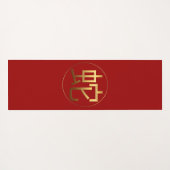 スネークイヤー金ゴールドエンボス効果シンボルヨガマット ヨガマット (裏面(横))