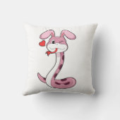 スネークウサギハート クッション (裏面)