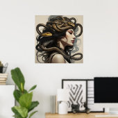 スネークウーマンアート ポスター (ホームオフィス)