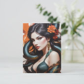 スネークウーマンアート ポストカード (スタンド正面)