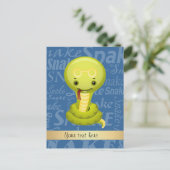 スネークカスタムワードアートの漫画の年 シーズンポストカード (スタンド正面)