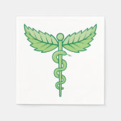 スネークカドゥセウス紙ナプキンス スタンダードカクテルナプキン (正面)